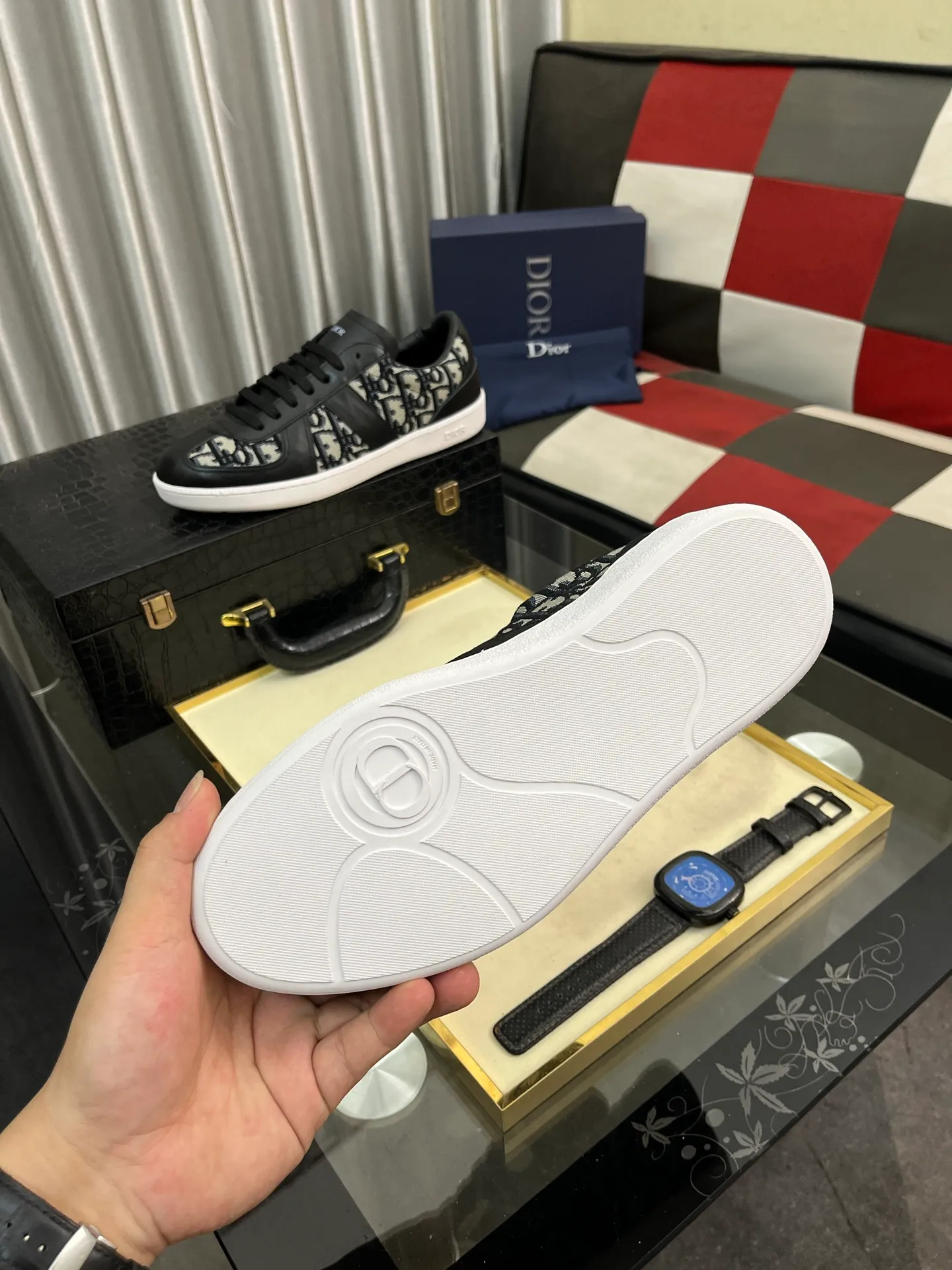 Men's Men's Shoes 💰400⌚️⌚️《Dior DIOR*》The latest and most popular casual shoes, top brand [seduce] luxury~purchase, top~quality. [Strong] The upper is made of imported breathable cowhide with material ➕ breathable sheepskin feet (•) and fine workmanship. Original stylish and stylish soft rubber wear-resistant outsole, light and comfortable on the foot, size: 38-442️⃣colors available